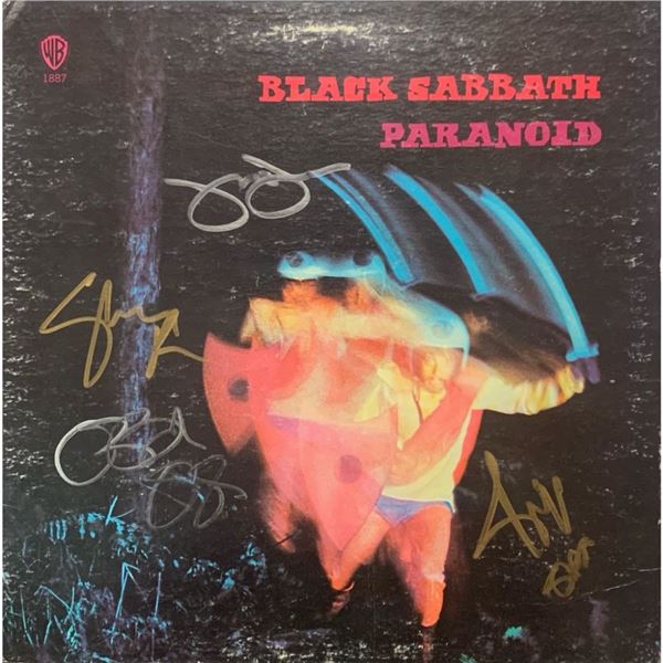 Signed Black Sabbath Paranoid Album Cover