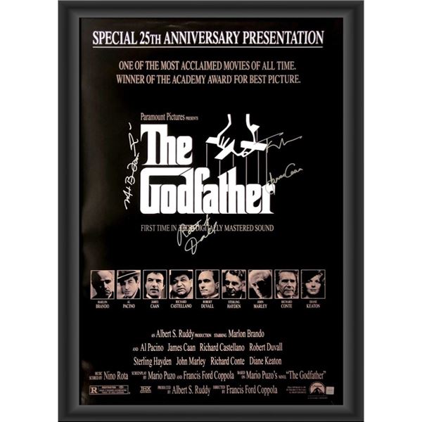 Signed The Godfather 25th Anniversary Presentation Movie Poster