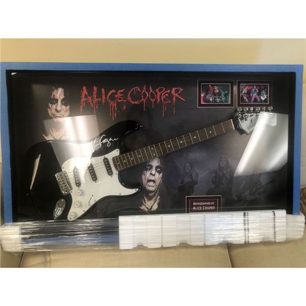 Signed and Framed Alice Cooper Guitar