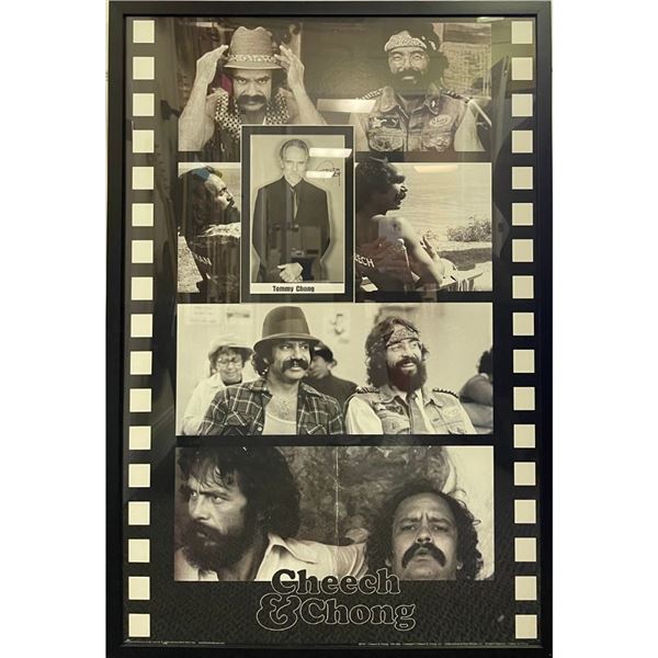 Framed and Signed Cheech and Chong Poster