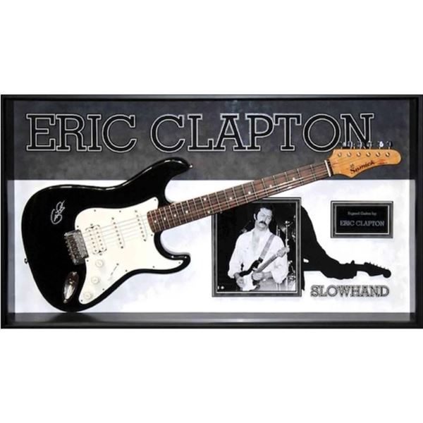 Signed and Framed Eric Clapton Guitar - Slow Hand