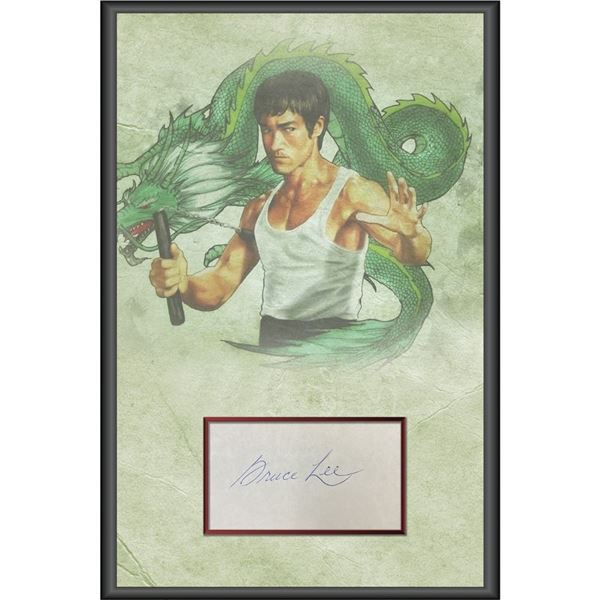 Signed Bruce Lee Collage