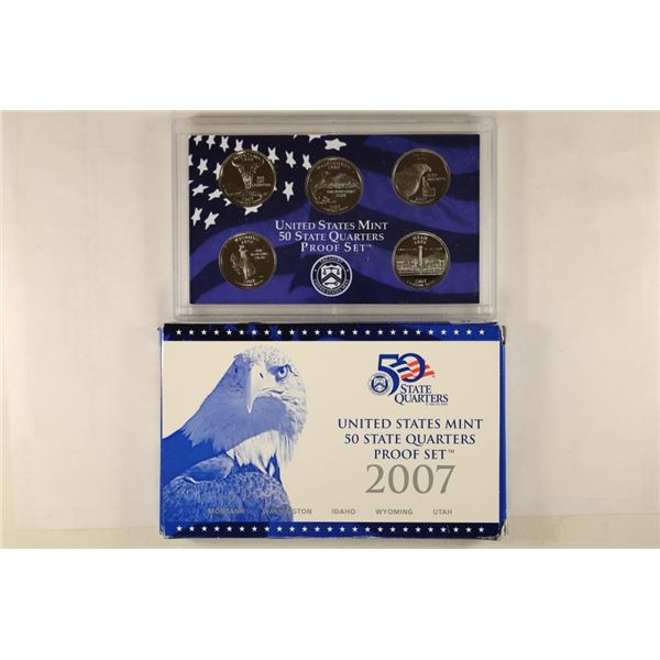 2007 US 50 STATE QUARTERS PROOF SET WITH BOX