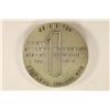 Image 2 : SILVER 2'' NEBRASKA FOOTBALL MEDAL 1970-71