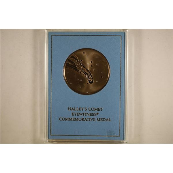 HALLEY'S COMET EYEWITNESS COMMEMORATIVE MEDAL