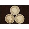 Image 1 : 1906, 1907 & 1912-D BARBER DIMES