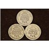 Image 2 : 1906, 1907 & 1912-D BARBER DIMES