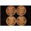 Image 2 : 4-ASSORTED PATRICK MINT 1/2 OZ. .999 COPPER ROUNDS