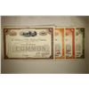 Image 3 : 4 ASSORTED VINTAGE RAILROAD STOCK CERTIFICATES