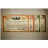 Image 4 : 4 ASSORTED VINTAGE RAILROAD STOCK CERTIFICATES