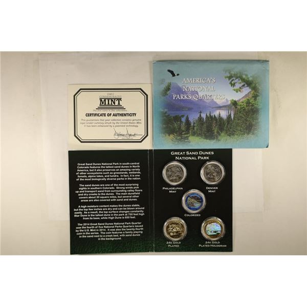 2014 GREAT SAND DUNES NATIONAL PARK QUARTERS SET