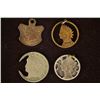 Image 1 : 4 PIECES OF US COIN CUTOUTS 1890 INDIAN HEAD CENT