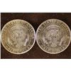 Image 2 : 2-CIVIL WAR COLORIZED KENNEDY HALF DOLLARS BU