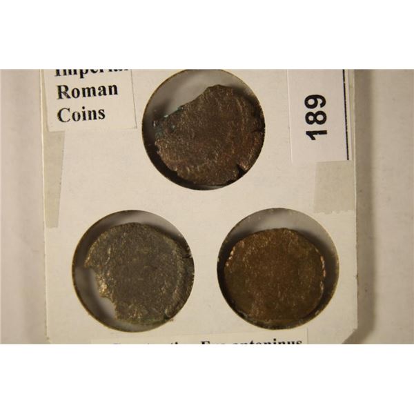 3-IMPERIAL ROMAN COINS OF THE CONSTANTINE ERA