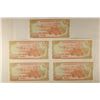 Image 2 : 5-PIECES OF VIETNAM CURRENCY 200 DONGS