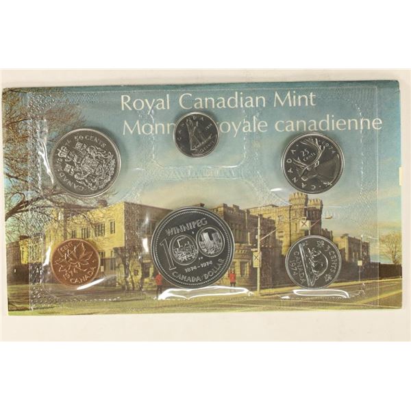 1974 CANADA UNC SET, ORIGINAL ROYAL CANADIAN MINT