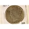 Image 1 : 1923-D PEACE SILVER DOLLAR