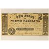 Image 1 : 1866 STATE OF NORTH CAROLINA $2 OBSOLETE BANK NOTE