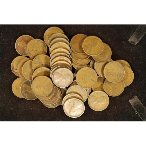 SOLID DATE ROLL OF 50-1909 LINCOLN CENTS