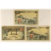 Image 1 : 3 PIECES OF JAPANESE CURRENCY 50 SEN