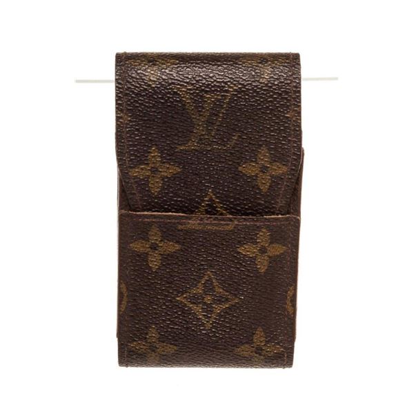Louis Vuitton Brown Monogram Canvas Cigarette Case Clutch