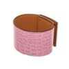 Image 3 : Hermes Pink Leather Kally Dog Bracelet