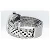 Image 9 : Rolex Mens SS Black String Diamond Lugs & Ruby Oyster Perpetaul Datejust
