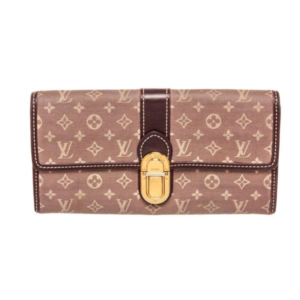Louis Vuitton Brown Cerise Sarah Long Wallet