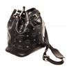 Image 3 : MCM Black Nylon Drawstring Bucket Bag