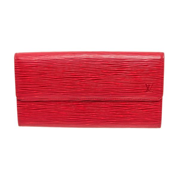 Louis Vuitton Red Epi Leather Sarah Wallet