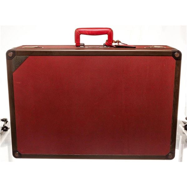 Louis Vuitton Red Leather 1887 Cup Trunk
