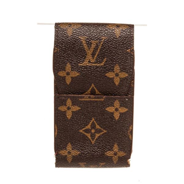 Louis Vuitton Brown Monogram Canvas Cigarette Case Clutch