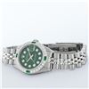 Image 5 : Rolex Ladies Stainless Steel Green Diamond & Emerald 26MM Datejust Wristwatch