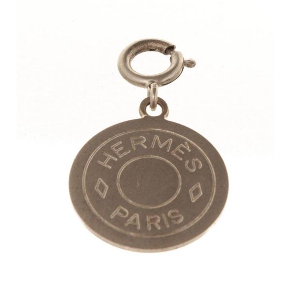 Hermes Silver Clou De Selle Earring