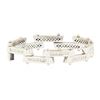 Image 1 : 7.75 ctw Diamond Staggered Bar Bracelet - 18KT White Gold