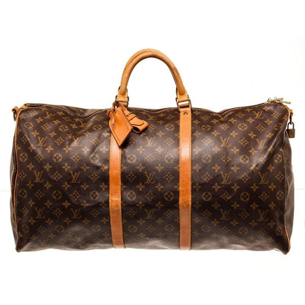 Louis Vuitton Brown Keepall 60cm Travel Bag