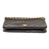 Image 4 : Chanel Black Taiga Leather Full Flap Shoulder Bag
