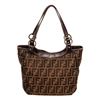 Image 1 : Fendi Brown Leather Tote Bag