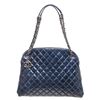 Image 1 : Chanel Blue Leather Mademoiselle Bowling Shoulder Bag