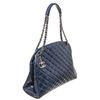 Image 2 : Chanel Blue Leather Mademoiselle Bowling Shoulder Bag
