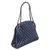 Image 3 : Chanel Blue Leather Mademoiselle Bowling Shoulder Bag