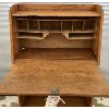 Image 2 : OAK DROP FRONT DESK - 47IN X 30IN X 12IN