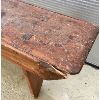 Image 3 : ANTIQUE PINE BENCH - 17.5IN X 11IN X 72IN