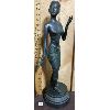 Image 2 : BRONZE FIGURAL STATUE - 21IN TALL