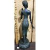 Image 3 : BRONZE FIGURAL STATUE - 21IN TALL