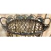 Image 3 : METAL WINE TROLLY - 26IN X 20IN X 17IN