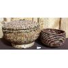 Image 1 : LOT OF 2 - WOVEN WICKER BASKETS