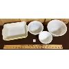 Image 2 : LOT OF 4 - PYREX DISH AND HAZEL-ATLAS BOWL SET  