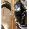 Image 2 : CAST ALUMINUM HORSE LAMP - 28IN TALL
