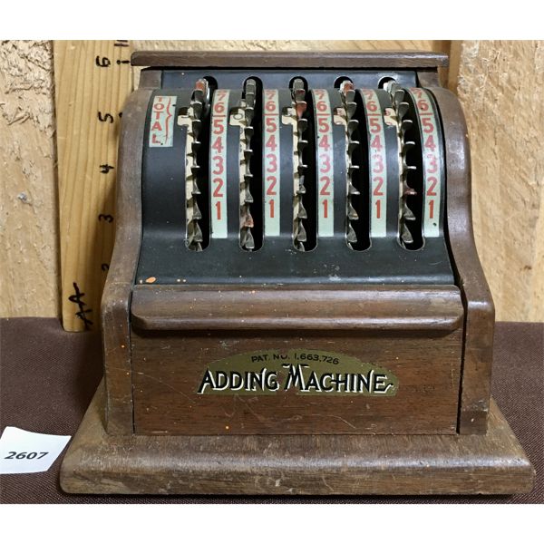 ANTIQUE ADDING MACHINE